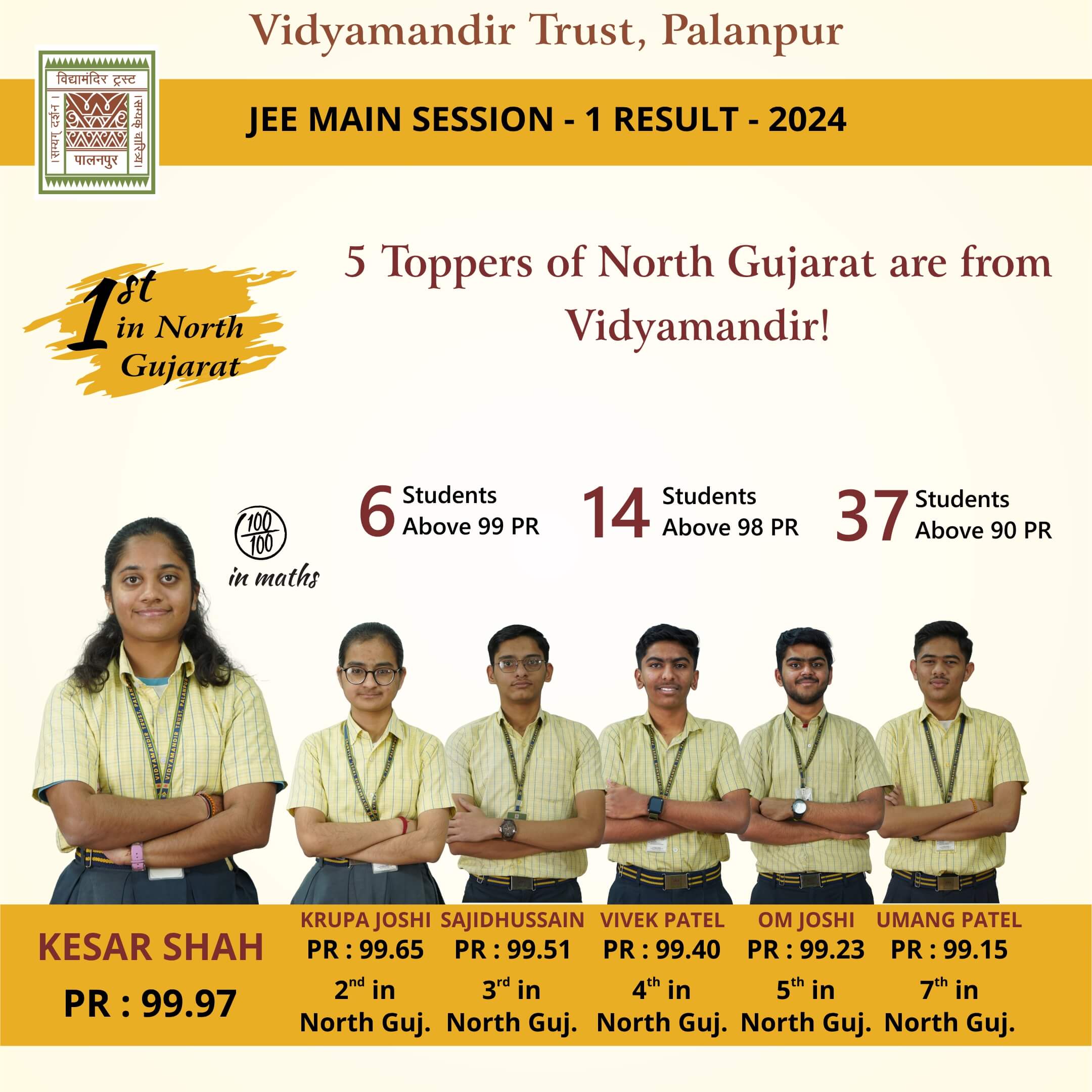 Vidyamandir Trust Palanpur, Admission Banner, Brochure for 11th Arts, commerce & Science Admission 2024, )